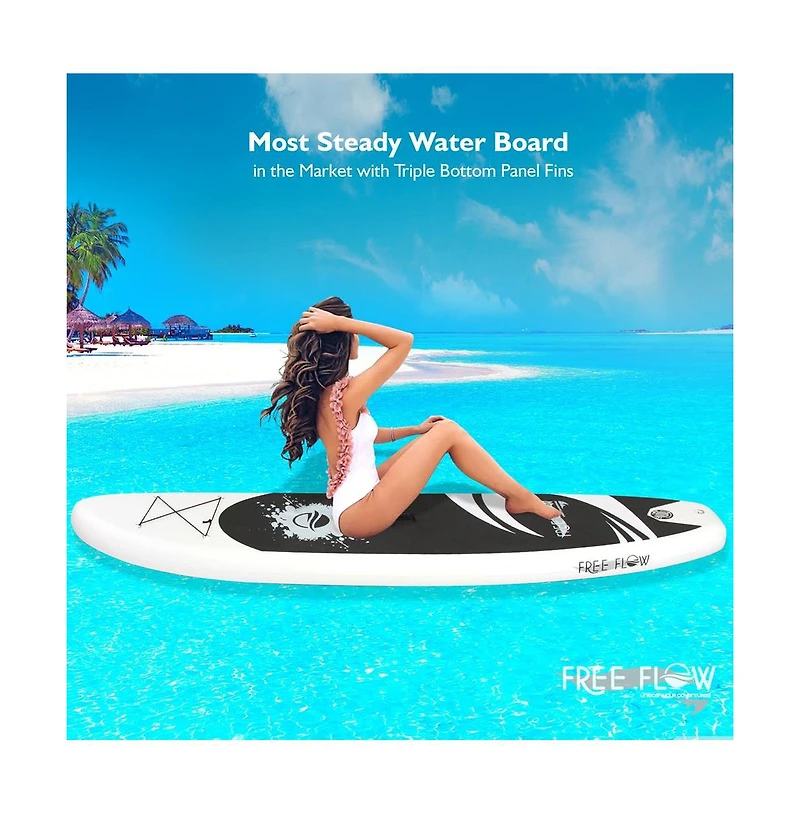 SereneLife Free Flow Stand-Up Paddle-Board (Sup), 10 ft.