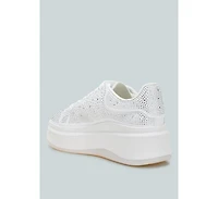 London Rag Jitter Bug Rhinestones Embellished Chunky Sneakers
