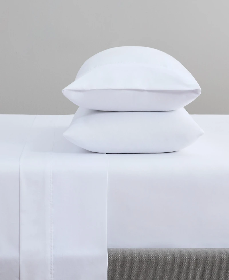 Arkwright Home Lulworth Pillowcases (12 Pack), Standard/Queen Size, White, Cotton Polyester Blend, 250 Thread Count