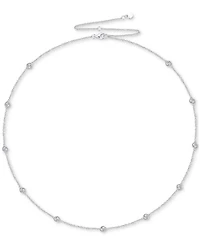 3-Pc. Set Diamond Heart Station Collar Necklace, Bracelet & Linear Drop Earrings (1/5 ct. t.w.) in Sterling Silver