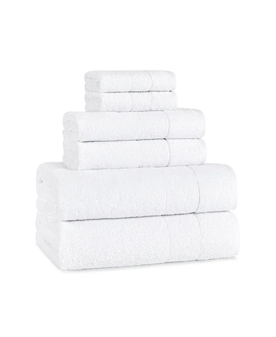 Aston and Arden Luxury Solid 6-Piece Bath Towel Set, 600 Gsm, Soft 100% Turkish Cotton Bathroom Towels, Made in Turkey, 2 Bath Towels, 2 Hand Towels,