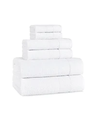Aston and Arden Luxury Solid 6-Piece Bath Towel Set, 600 Gsm, Soft 100% Turkish Cotton Bathroom Towels, Made in Turkey, 2 Bath Towels, 2 Hand Towels,