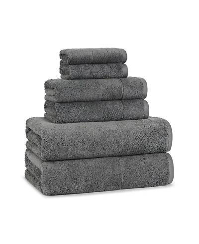 Aston and Arden Luxury Solid 6-Piece Bath Towel Set, 600 Gsm, Soft 100% Turkish Cotton Bathroom Towels, Made in Turkey, 2 Bath Towels, 2 Hand Towels,
