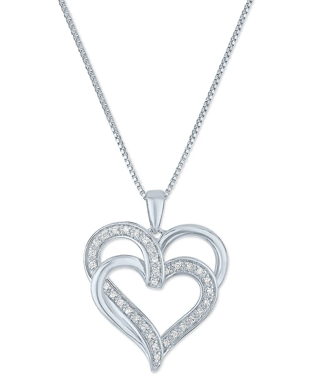 Shop Macy's Diamond Elephant Heart 18
