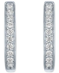 Forever Grown Diamonds Lab-Grown Diamond Hoop Earrings (1/2 ct. t.w.) in Sterling Silver or 14k Gold-Plated Sterling Silver