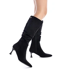 Women's Suede Stiletto Boots By Xti