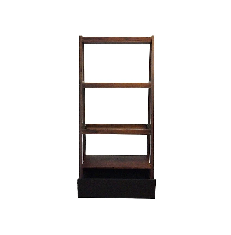 Streamdale Furniture 32x17x68" Ladder Shelf, Ladder Style Display Shelf