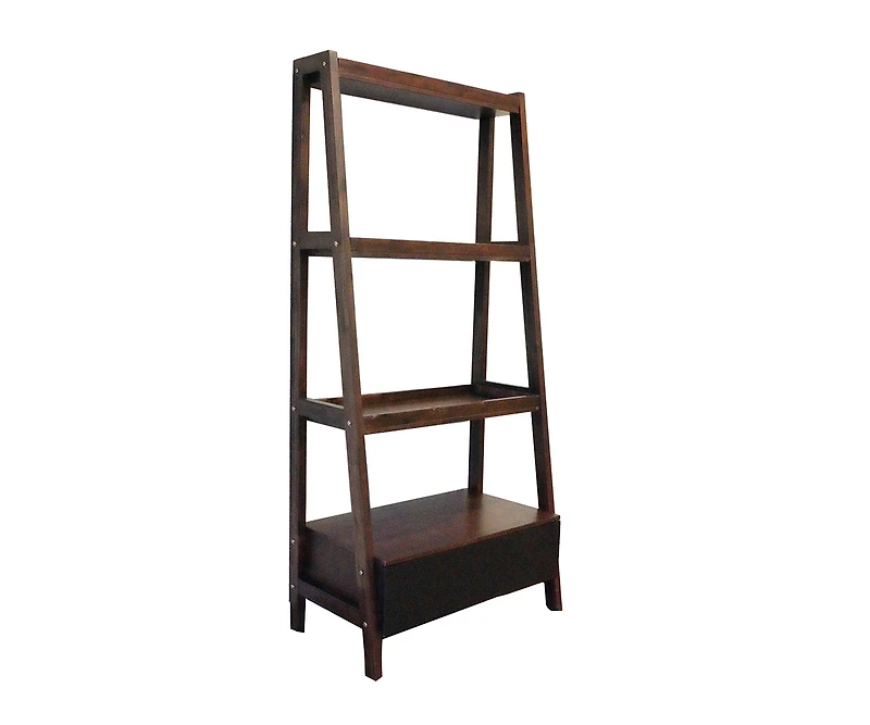 Streamdale Furniture 32x17x68" Ladder Shelf, Ladder Style Display Shelf