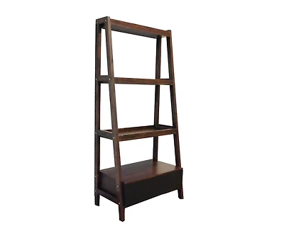 Streamdale Furniture 32x17x68" Ladder Shelf, Ladder Style Display Shelf
