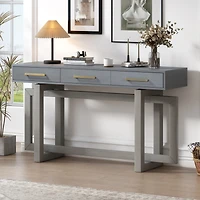 Streamdale Elegant 3-Drawer Console Table for Entryways and More