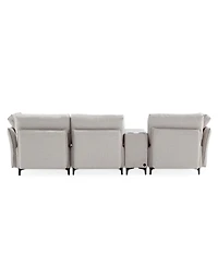 Streamdale Furniture Modular Sectional Sofa, Multifunctional Couches for Living Room with Storage, mid console with speaker and storage,2 Usb port and