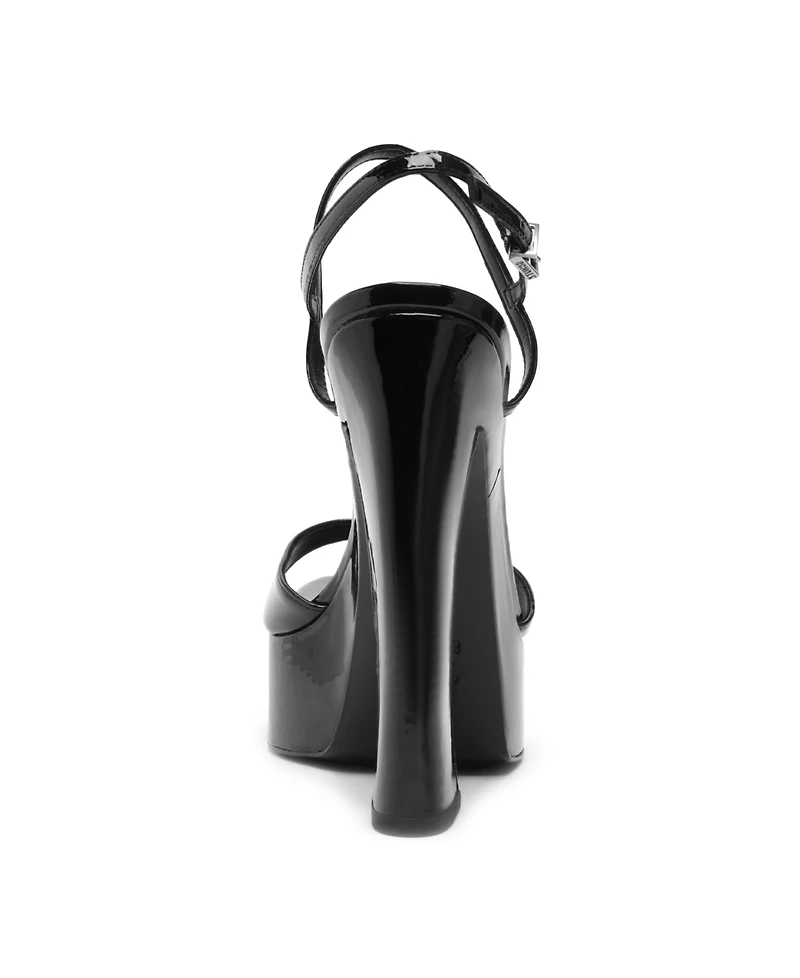 Schutz Women's Arlene Squared Toe Wedge Sandals