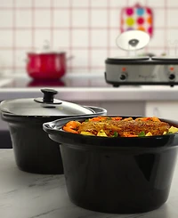 MegaChef Triple 2.5 Quart Slow Cooker and Buffet Server