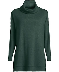 Lands' End Plus Long Sleeve Cozy Knit Cowl Neck Tunic