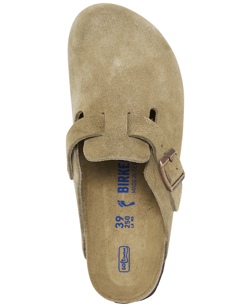 Birkenstock Women's Boston Soft Footbed Suede Leather Clogs from Finish Line