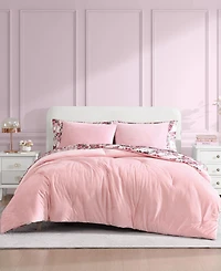 Betsey Johnson Solid Velvet 3-Pc. Duvet Cover Set, Full/Queen