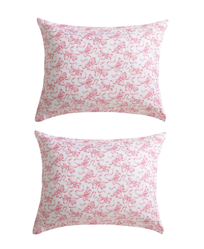 Betsey Johnson Ballet Bows Reversible 3-Pc. Duvet Cover Set, King