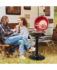 1600W Electric Bbq Grill with Removable Non-Stick Warming Rack