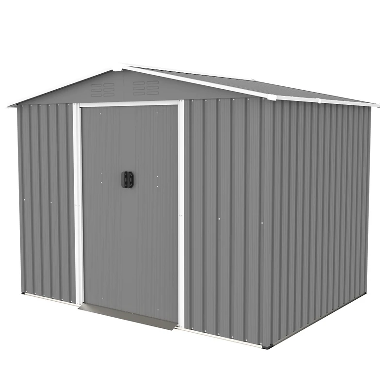 Streamdale 8'x6' Metal Storage Shed with Lockable Doors