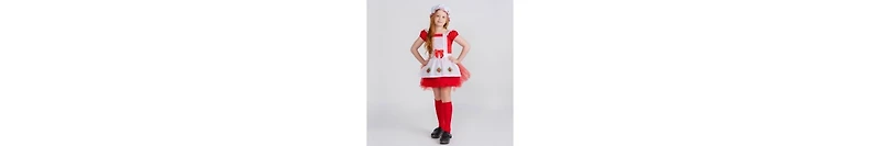 Dress Up America Kids Strawberry Ballerina Costume Set