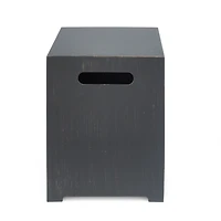 Streamdale Furniture Chic Metal Tank Holder And Side Table