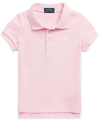 Polo Ralph Lauren Girls 2T-6X Short Sleeve Stretch Cotton Mesh Shirt