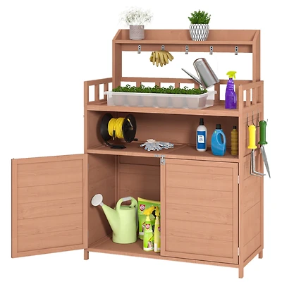 Streamdale Outdoor Potting Bench with Storage for Gardening