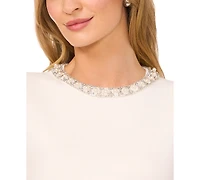 CeCe Women's Embellished Sleeveless Sweater