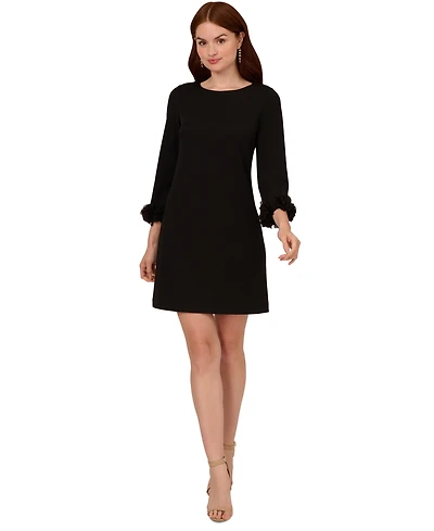 Adrianna Papell Women's 3D-Cuff 3/4-Sleeve Dress