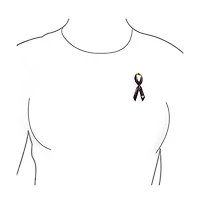 Bling Jewelry Prevention Pink Ribbon Breast Cancer Survivor Brooch Pin Gold Heart Accessory