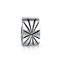 Bling Jewelry Geometric Spacer Snap Clasp Star Stopper Barrel Bead Charm .925 Sterling Silver