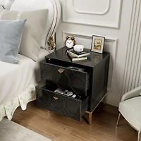 Boyel Living Wooden 2-Drawer Side Table