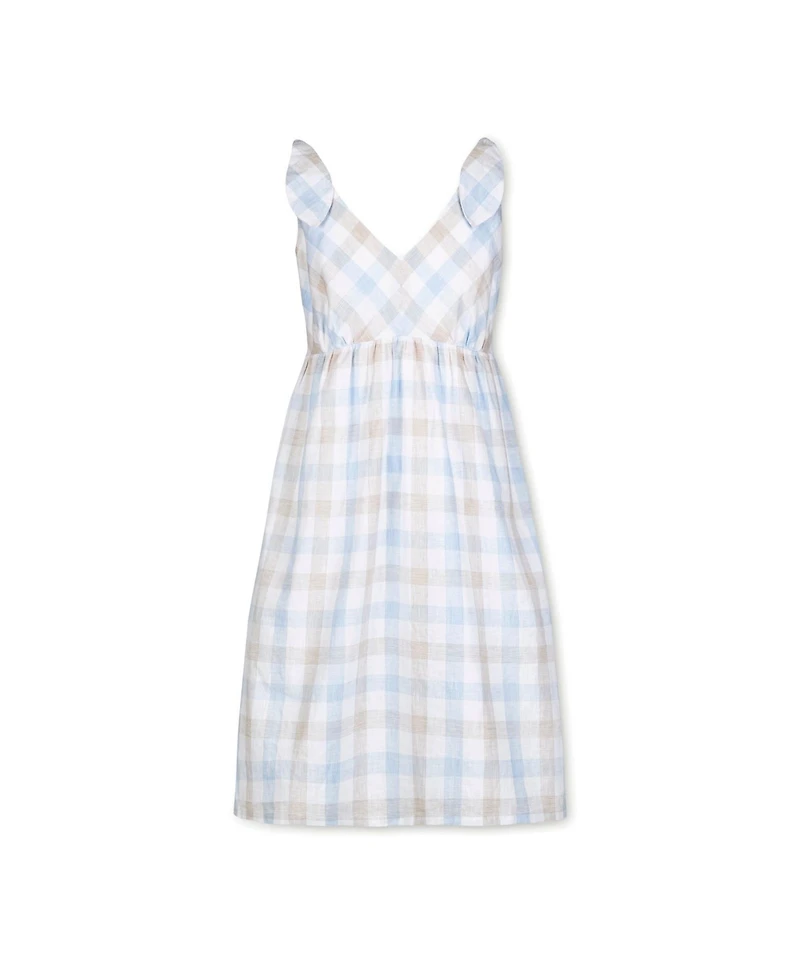 Hope & Henry Women's Sleeveless Bow Shoulder Dress