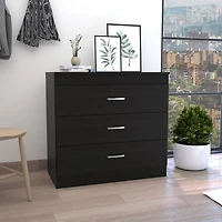 Zurich Dresser 29"H, Three Drawers , Metal Hardware, Superior Top