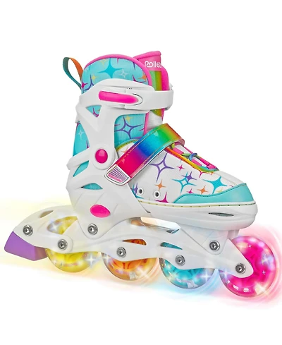 Roller Derby Stryde Lighted Girl's Adjustable Skates Small (11-1)