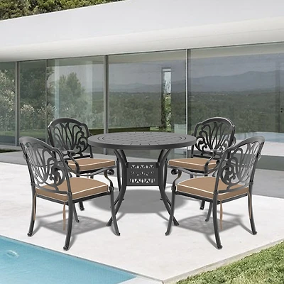 Streamdale 5-Piece Patio Furniture Set with Cushions