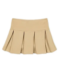 Hope & Henry Toddler Girls Ponte Pleated Uniform Skort