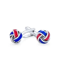 Bling Jewelry Knot Woven Rope Twist Shirt Cufflinks Stainless Steel