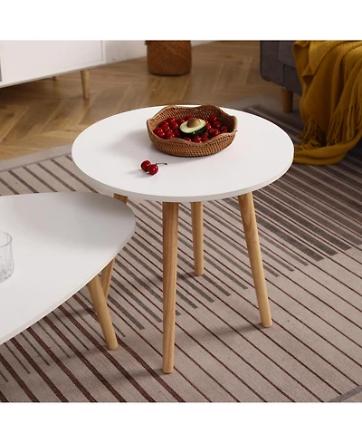 Streamdale Sophisticated Round Coffee Table 550mm Diameter, High Foot Design