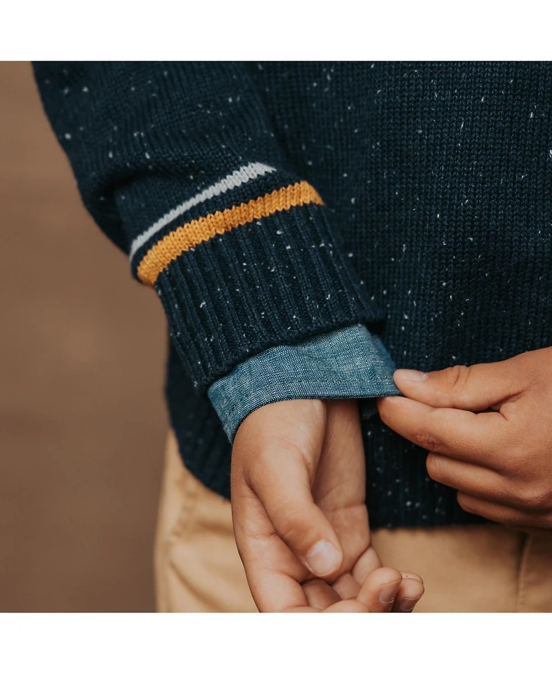Hope & Henry Boys Organic Long Sleeve V-Neck Sweater