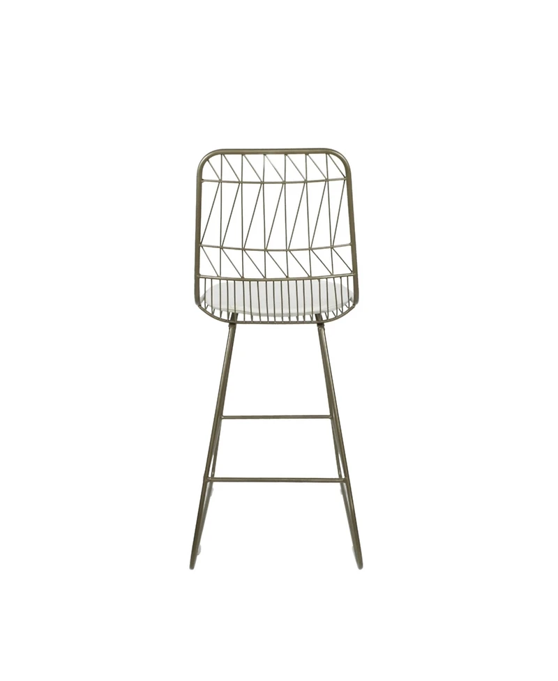 Streamdale Geometric Counter Stools with Waterproof Cushions