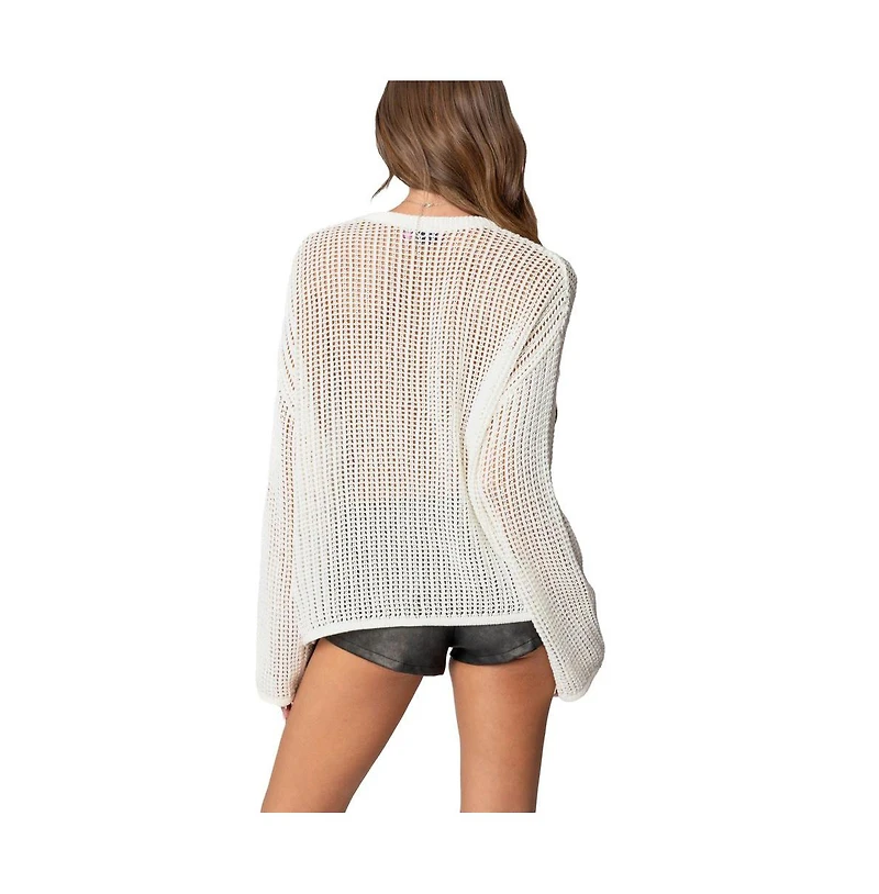 Edikted Women's Seeing Stars Oversized Sweater