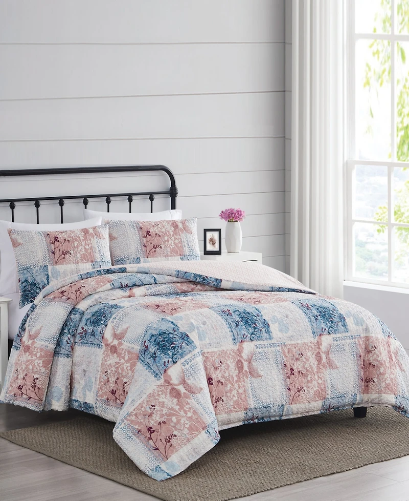 Cannon Lotte Patchwork 3-Pc. Duvet Cover Set, King