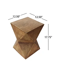 Streamdale Waylon Hourglass Side Table | Concrete | Indoor/Outdoor