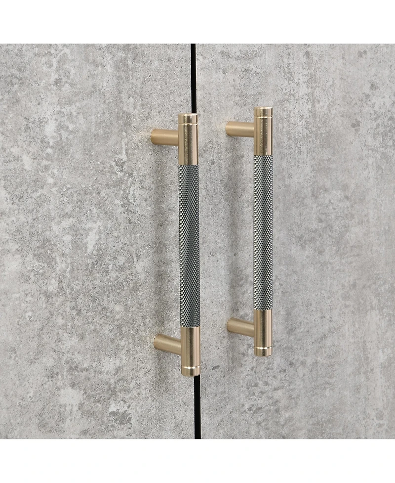 Streamdale Metal & Wood Sideboard with Cross-Leg Design