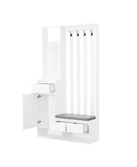 Streamdale Multifunctional Hallway Storage with Bench and Hooks
