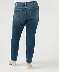 Silver Jeans Co. Plus Most Wanted Mid Rise Straight Leg