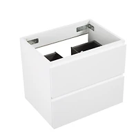 Streamdale Wall Mounted Vanity, White, 2-Drawer, Pre-Assembled