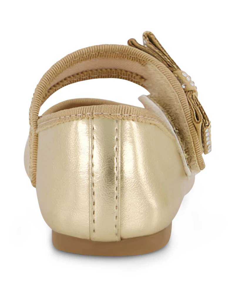 Jessica Simpson Toddler Girls Amy Crystal Bow Ballet Flat