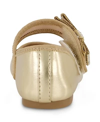 Jessica Simpson Toddler Girls Amy Crystal Bow Ballet Flat